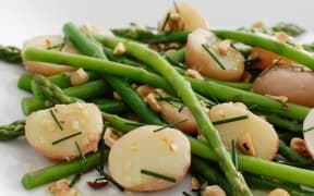 Potato and asparagus