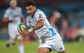 Richie Mo'unga during the Super Rugby match between the Bulls and the Crusaders in Pretoria.
