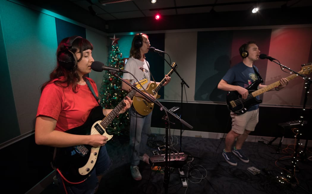 The Beths came in the RNZ Auckland studios to play us 'Have Yourself A Merry Little Christmas'