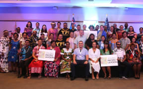 Atendees at the Young Pacific Leaders Conference in Fiji