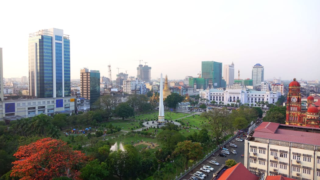 Bandoola Park in Central Yangon