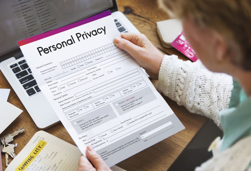 A personal privacy form.