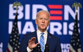 Democratic Presidential candidate Joe Biden speaks at the Chase Center in Wilmington, Delaware.