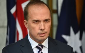 Australian Immigration Minister Peter Dutton at Parliament House in Canberra, Tuesday, June 23, 2015.