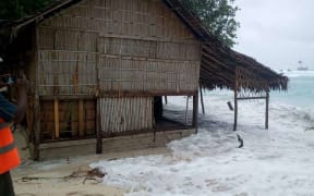 On Rah Island, in Vanuatu's Torba province, swells whipped up by Cyclone Oma rushed  as far as 50 metres inland, according to the Red Cross.