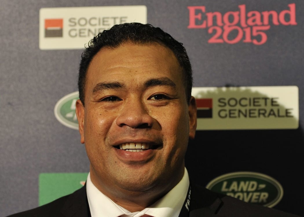 Tonga Rugby Chair Epeli Taione at a Rugby World Cup 2015 event.