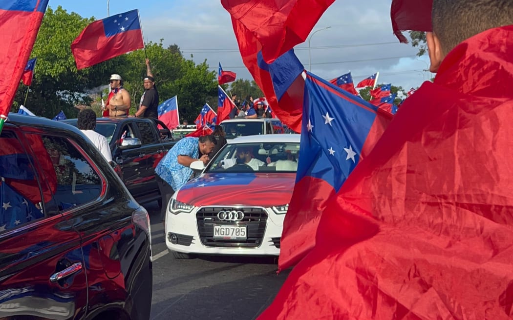 Toa Samoa fans in Ōtara