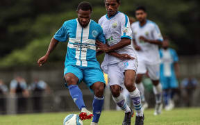 Vanuatu's Malampa Revivors (L) were outclassed by Hienghène Sport in their opening match.