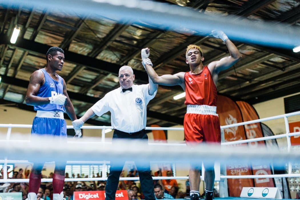 Sport Samoan boxer Ah Tong advances in Olympic qualifiers RNZ News