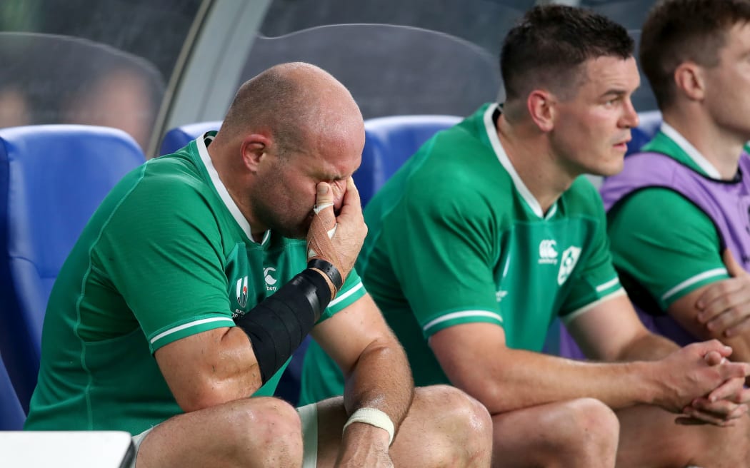 2019 Rugby World Cup Quarter-Final, Tokyo Stadium, Tokyo 19/10/2019 New Zealand All Blacks vs Ireland. Ireland's Rory Best after being subbed off. Mandatory Credit ©INPHO/Dan Sheridan / www.photosport.nz