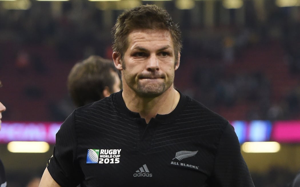 All Blacks captain Richie McCaw leaves the field in Georgia game at RWC2015