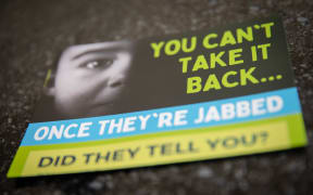 An anti-vaccine leaflet delivered to households in Wellington by Voices for Freedom