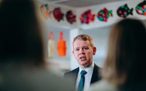 Chris Hipkins announced the Labour Party's education policy at an early childhood education centre in Porirua on 15 September 2020.