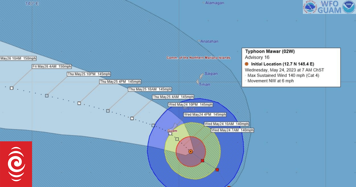 People in Guam, Marianas told to seek shelter as typhoon approaches