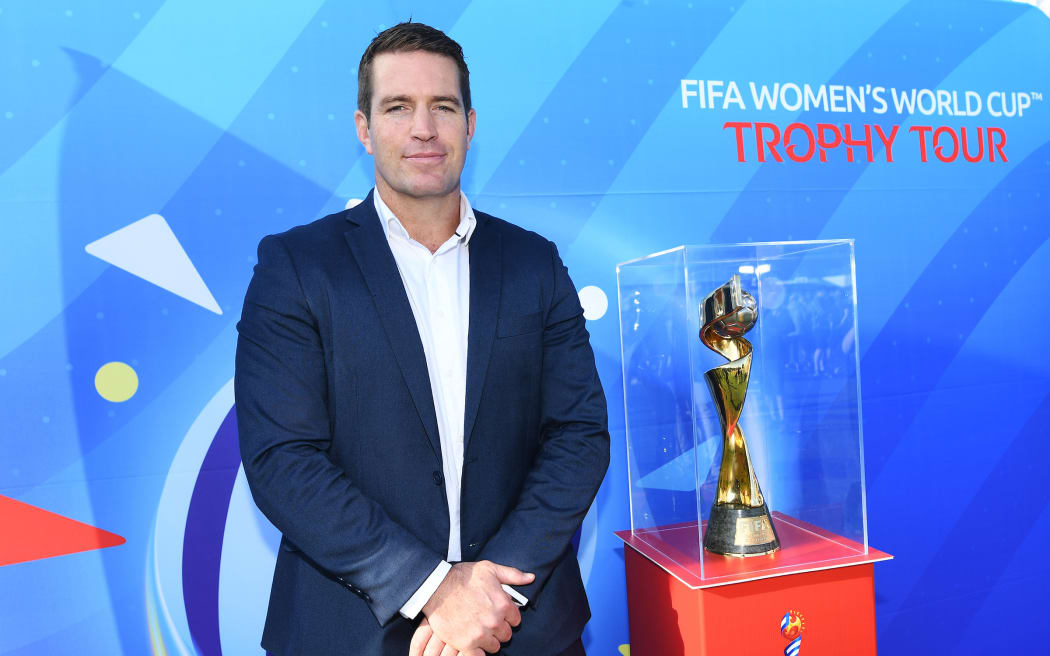 New Zealand Football Interim Chief Executive Andrew Pragnell.
FIFA Women's World Cup trophy tour, Eden Park Outer Oval, Auckland, New Zealand. Thursday 4 April  2019. © Copyright photo: Andrew Cornaga / www.photosport.nz