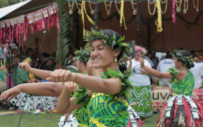 Dancers from Tuvalu.