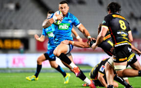 Sonny Bill Williams in action for the Blues  against the Stormers in Super Rugby.