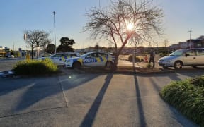 Police at LynnMall, New Lynn, Auckland - 4 September 2021