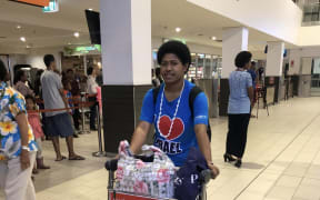 Fijians at the arrivals area at the Nadi International Airport.