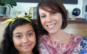 Tatiana Hotere with her daughter Kiana Hotere who took part in the Smartinhaler study.