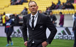 All Blacks assistant coach John Plumtree during the Bledisloe Cup rugby union test match between the New Zealand All Blacks and Australia Wallabies. Sky Stadium, Wellington, Sunday 11 October 2020.