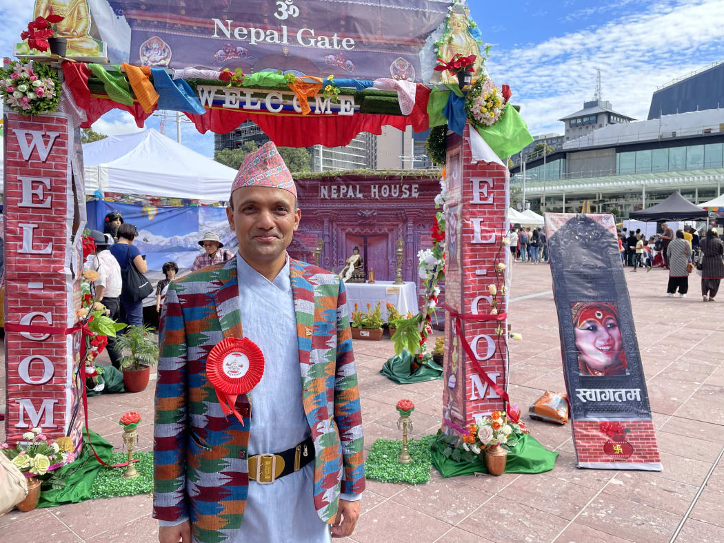 New Zealand Nepal Association president Santosh Bhandari