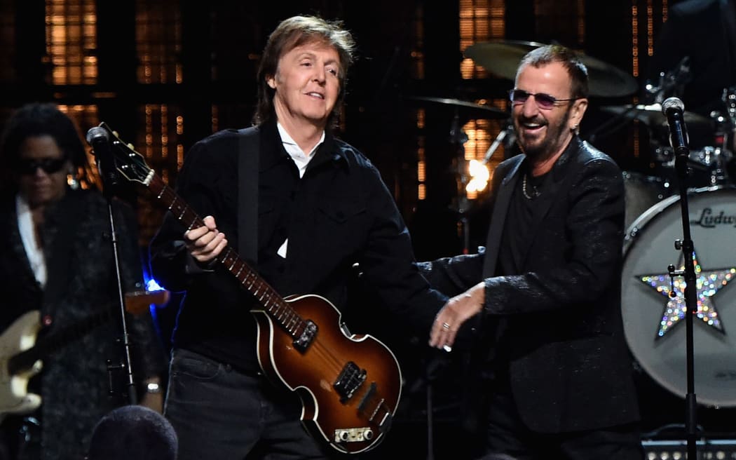 One time band mate Sir Paul McCartney was the one to induct Ringo Starr into the Rock and Roll Hall of Fame.
