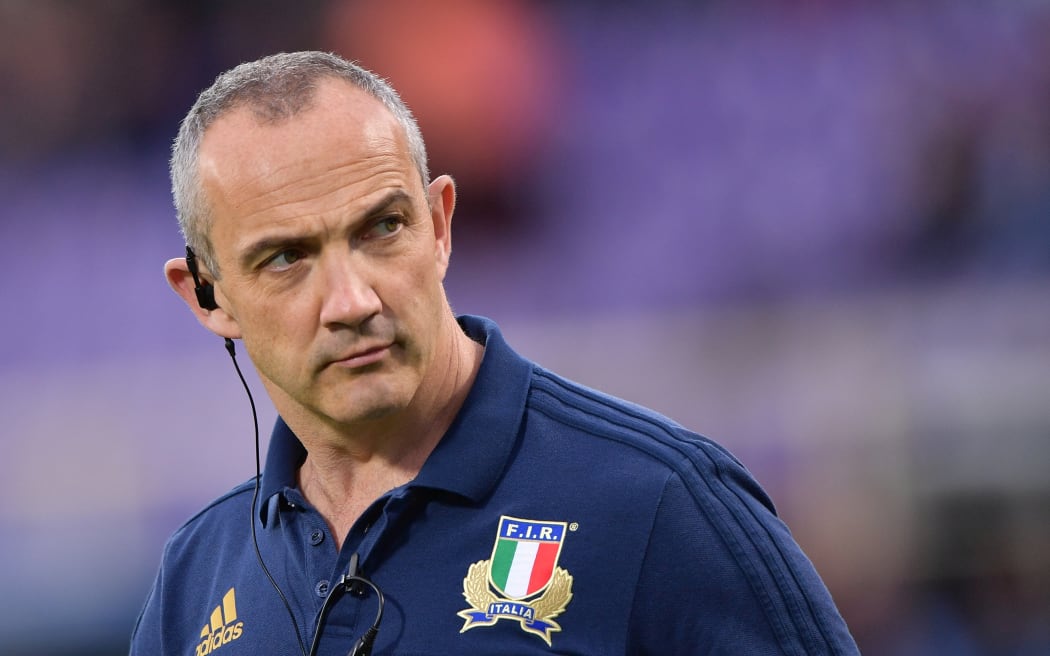 Italy rugby coach Conor O'Shea.