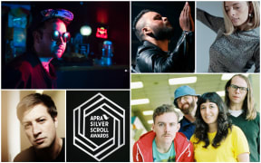 Clockwise from top left: Ruban Nielson of Unknown ,mortal Orchestra, Troy Kingi, Chelsea Jade, The Beths, Marlon Williams