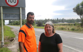 Methven resident Mark Harris and Ashburton deputy mayor Liz McMillan are pleading with Waka Kotahi NZ Transport Agency (NZTA) to urgently review the speed limit of a portion of highway north of Methven.