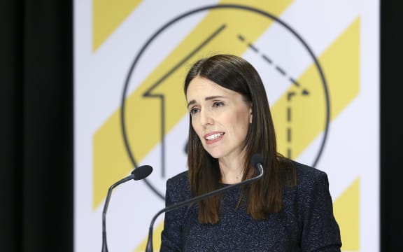 Prime Minister Jacinda Ardern speaks to media during a press conference at Parliament on March 31, 2020 in Wellington, New Zealand.