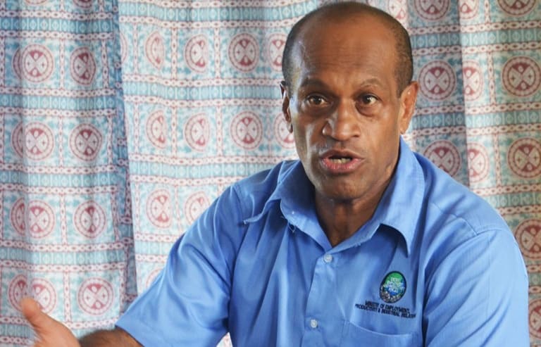 Fiji Minister of Employment Jone Usamate