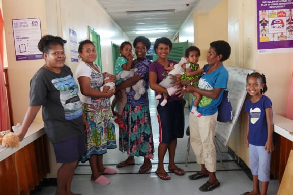 Mothers with children who recently had open heart surgery.