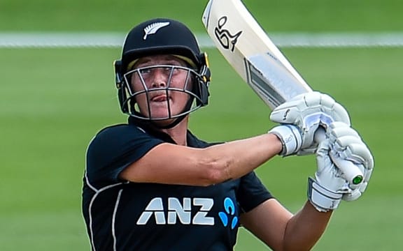 Sophie Devine during her innings of 108.