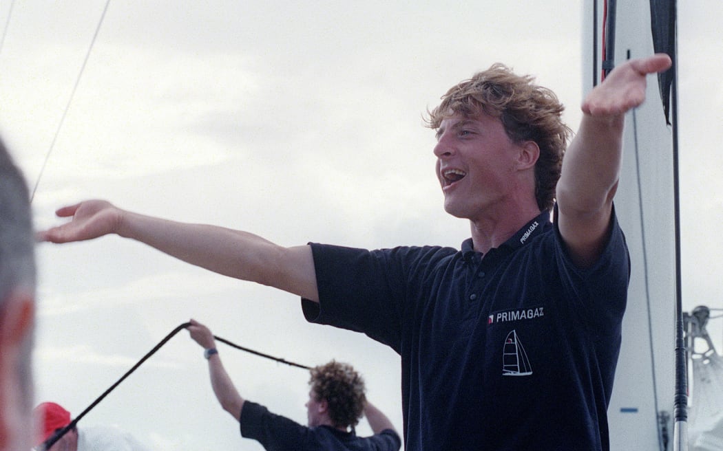 A 1994 picture of Laurent Bourgnon, the Swiss sailor who has been declared missing in French Polynesia.
