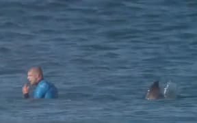 The shark attack was capture on live WSL TV coverage of the competition.
