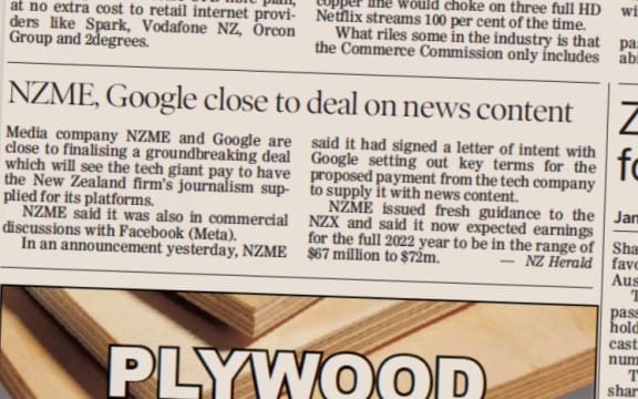 Deal "close" report on NZME and Google