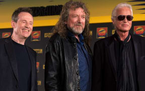 Led Zeppelin's (L-R) John Paul Jones, Robert Plant and Jimmy Page in 2012.