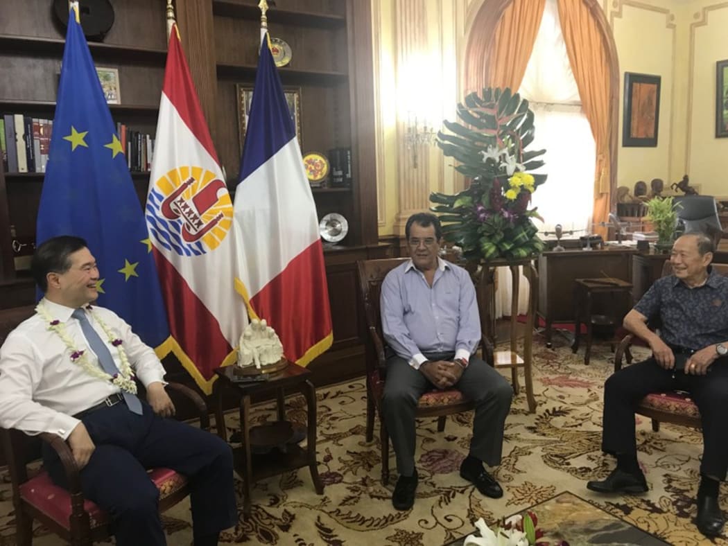 French Polynesia's president hosts Hong Kong executive Lee George Lam