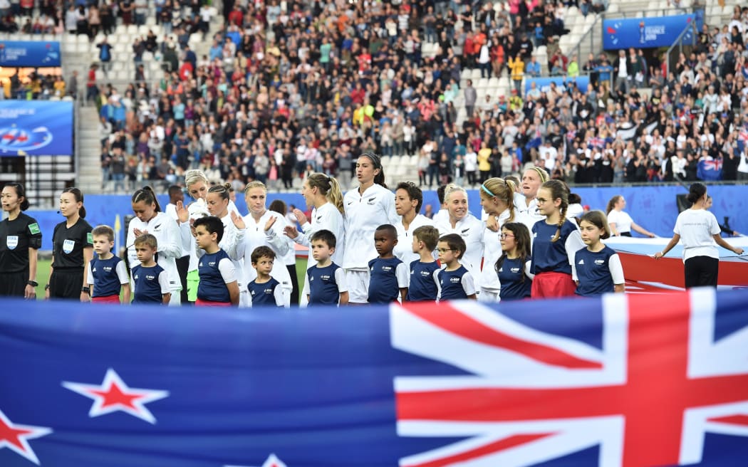 De Nieuw-Zeelandse voetbalvarens bereiden zich voor op de ontmoeting met Canada tijdens de FIFA Wereldbeker 2019.