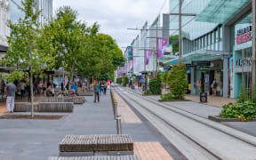 CHRISTCHURCH, NEW ZEALAND, JANUARY 21, 2020: View of a street in center of Christchurch, New Zealand