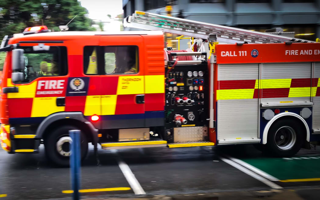 Fire Engine going to  a job