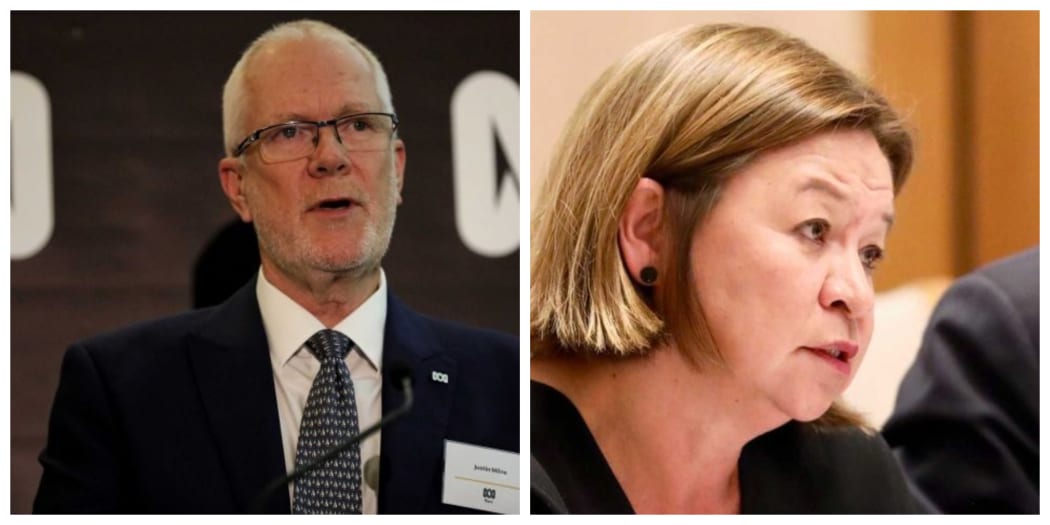 Former ABC chair, Justin Milne and former ABC managing director, Michelle Guthrie