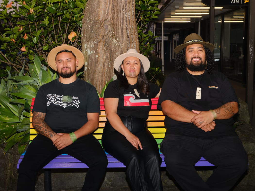 Hōrihi, Raiha, and Hāne of the band IllumiNgāti