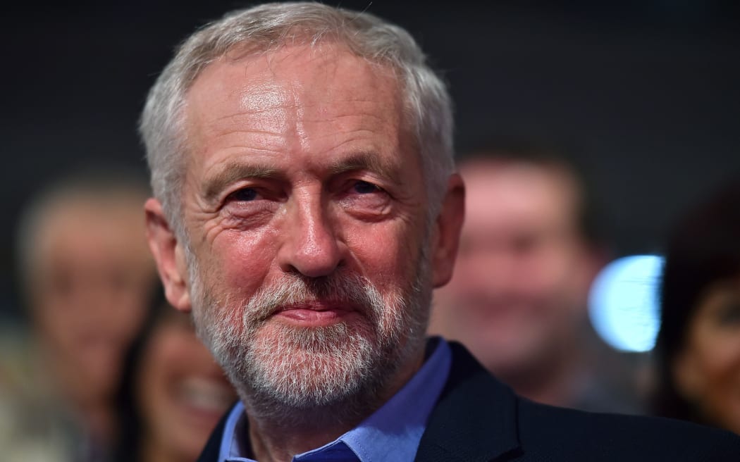 Radical anti-austerity candidate Jeremy Corbyn has been elected the new head of Britain's main opposition Labour Party with 59.5 percent of the vote. London on September 12, 2015.