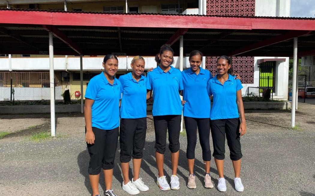 Some of the Fiji Pearls players currently competing in Singapore