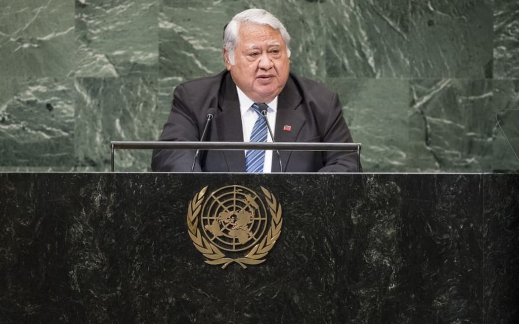 Tuilaepa Sailele Malielegaoi addresses the UN General Assembly in New York