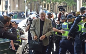 Cardinal George Pell arrives today at the Victorian Magistrates Court for an expected month-long committal hearing relating to historical sexual offence charges in Melbourne. March 5: 05/03/2018