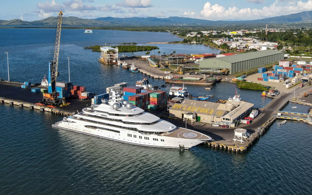 Superyacht Amadea with links to a Russian oligarch, has been seized by US officials in Fiji.