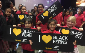 Black Ferns fans show support for their World Cup-winning team